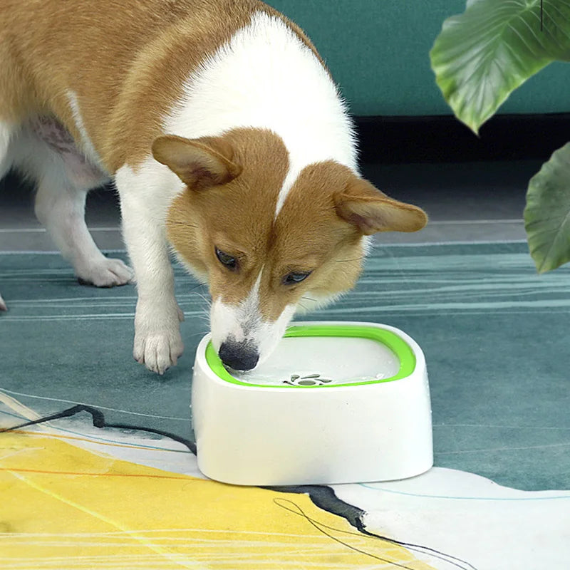 Dog Drinking Water Bowl Floating Non-Wetting Mouth Cat Bowl