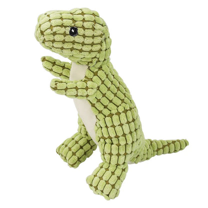 Pets Dog Chew Stuffed Funny Dinosaur Shape Cats Corn Wool