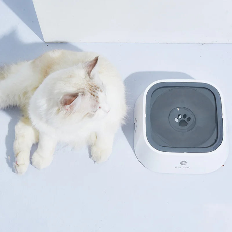 Dog Drinking Water Bowl Floating Non-Wetting Mouth Cat Bowl