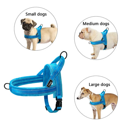 Dog Nylon Large Dog Harness Reflective Pet Vest Harnesses