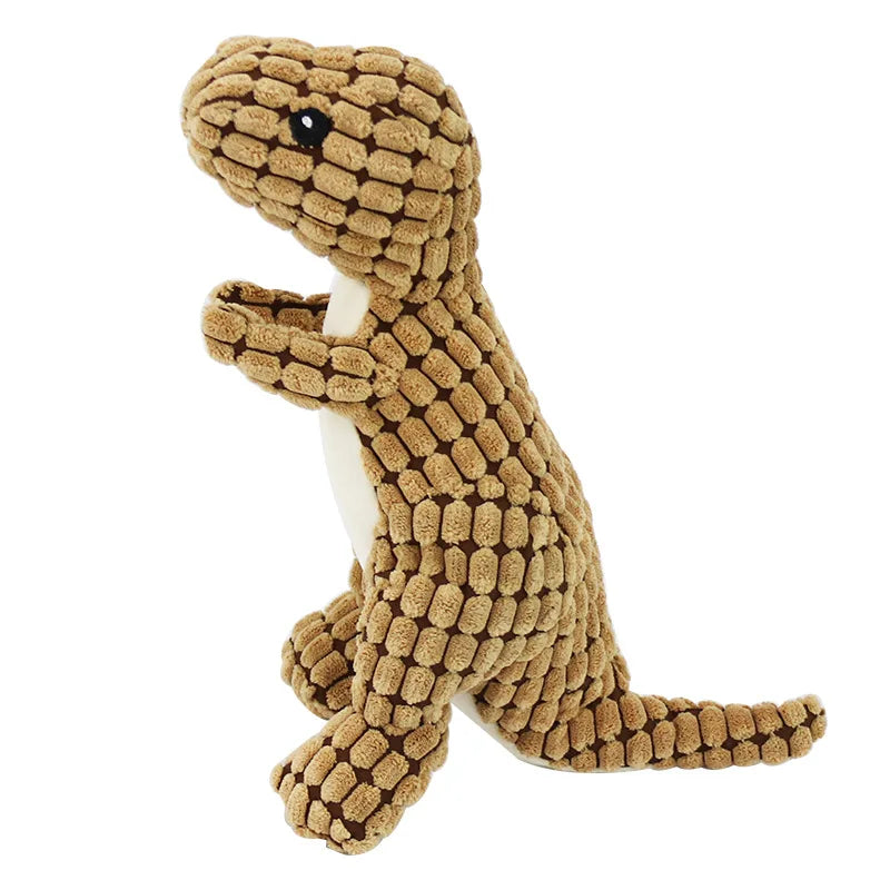 Pets Dog Chew Stuffed Funny Dinosaur Shape Cats Corn Wool