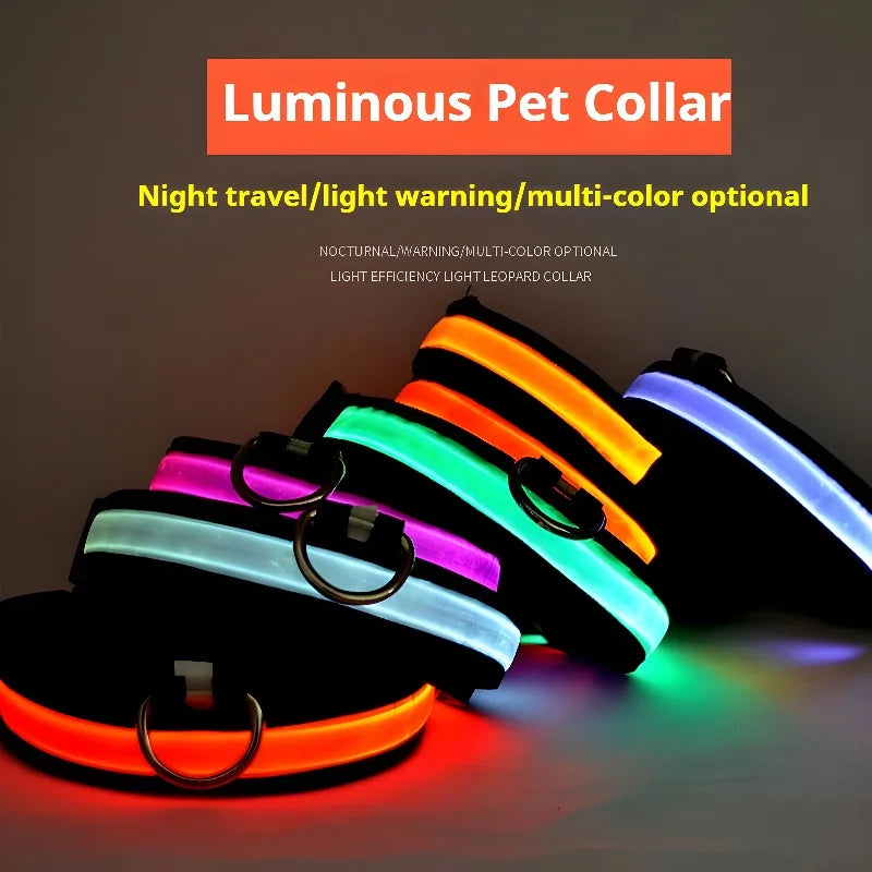 LED Night Safety Flashing Glow In The Dark Pet Dog Leash