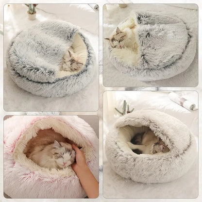 Cat Bed Pet Mattress Warm Soft Plush Pet Bed with Cover Cat