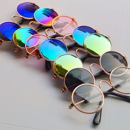 Lovely Vintage Round Cat Sunglasses Reflection Eye wear glasses