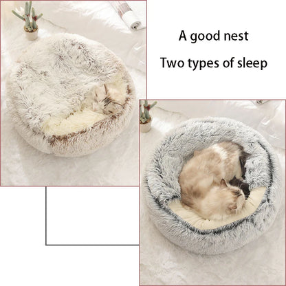 Cat Bed Pet Mattress Warm Soft Plush Pet Bed with Cover Cat