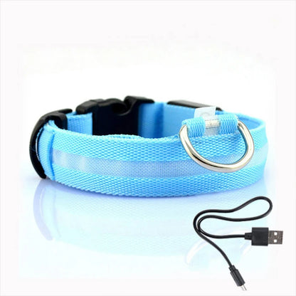 Led Dog Collar Light Anti-lost Collar For Dogs Puppies Night