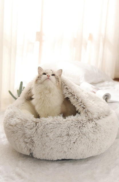 Cat Bed Pet Mattress Warm Soft Plush Pet Bed with Cover Cat