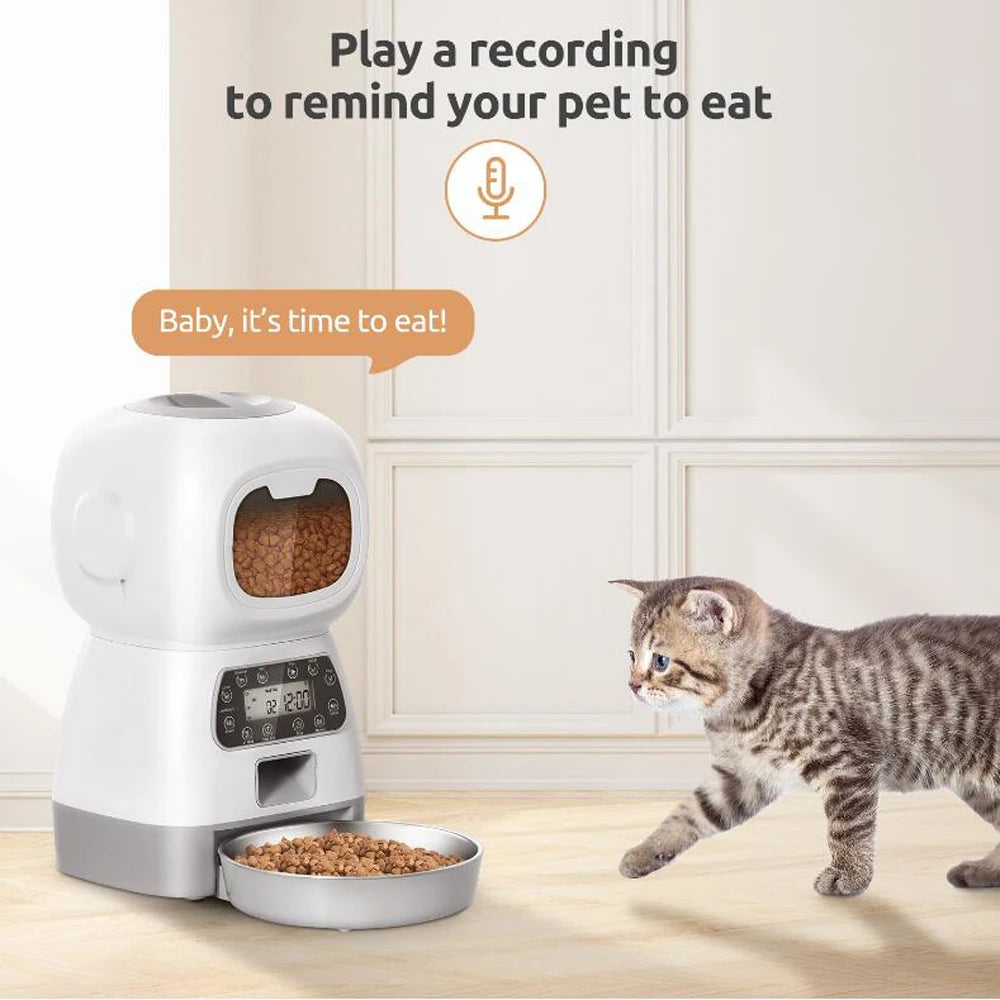 Automatic Pet Feeder For Cats WiFi Smart Swirl Slow Dog Feeder