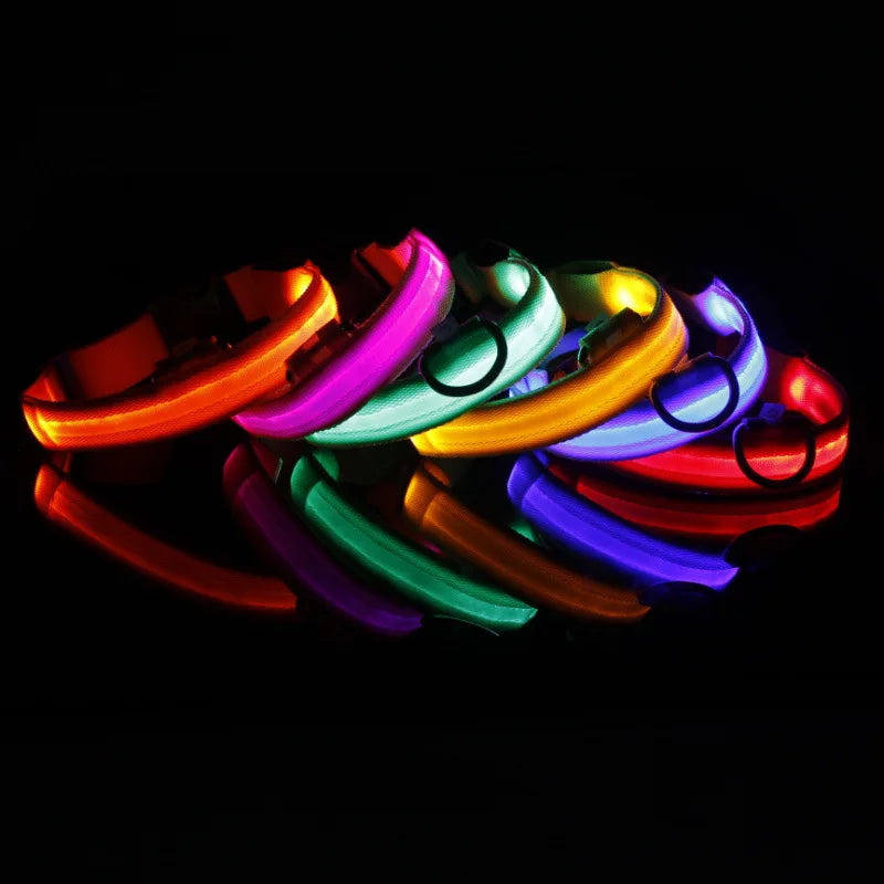 Led Dog Collar Light Anti-lost Collar For Dogs Puppies Night