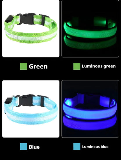 LED Night Safety Flashing Glow In The Dark Pet Dog Leash