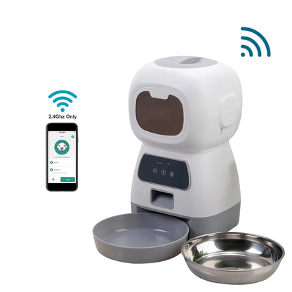 Automatic Pet Feeder For Cats WiFi Smart Swirl Slow Dog Feeder