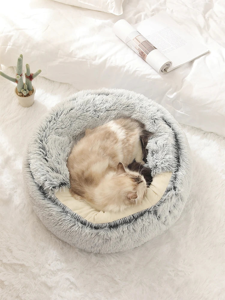 Cat Bed Pet Mattress Warm Soft Plush Pet Bed with Cover Cat