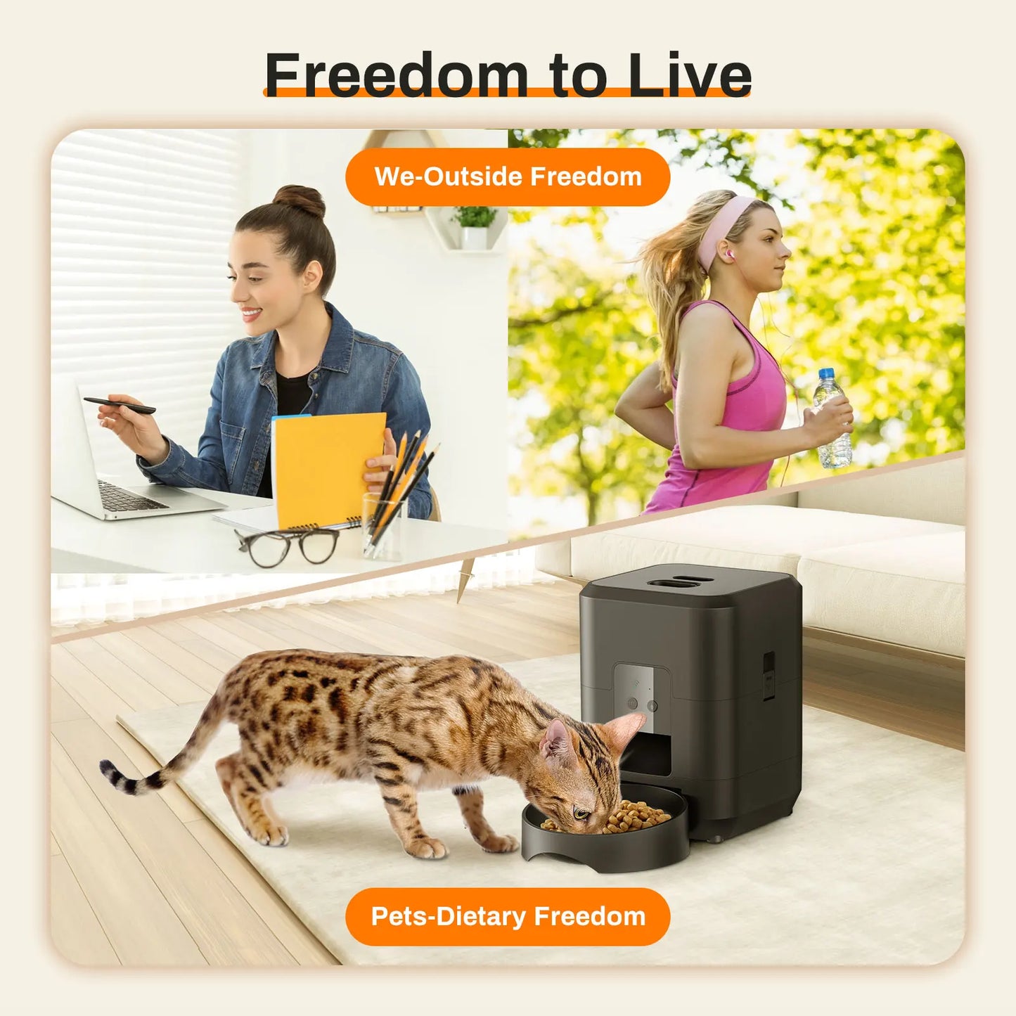 Smart Pet Feeder Automatic Cat Feeder Dog Slow Food Machine