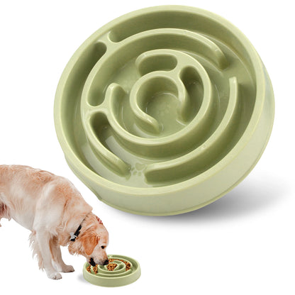 Pet Dog Slow Feeder Bowl Fun Non Slip Anti-Gulping Slower